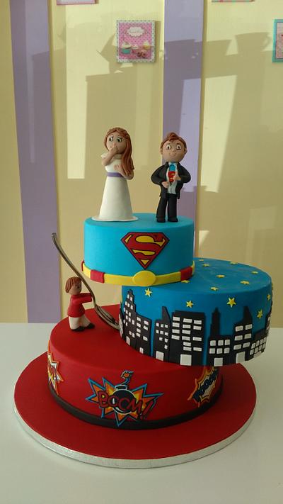TARTA BODA SUPERMAN - Cake by Trastarteando