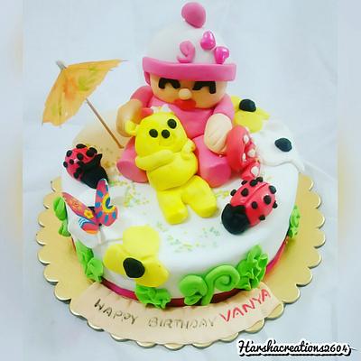 cute 9months birthday  - Cake by harshacreations2604