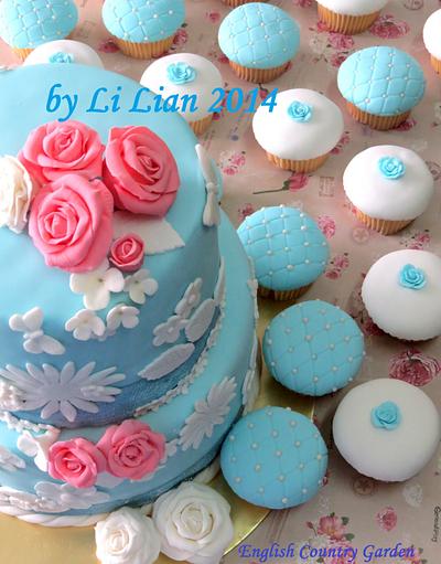 Cindy's English Country Garden  - Cake by LiLian Chong