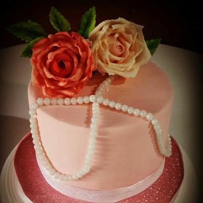 Shabby chic Cake - Cake by MARCELA CORCA