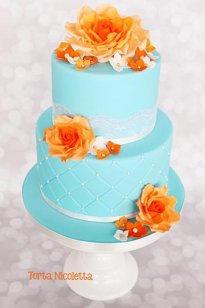Roses wedding cake - Cake by Nicole Gigante-Jaeggi(Torta Nicoletta)