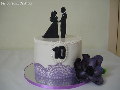 10 ans de mariage - Cake by ginaraicu