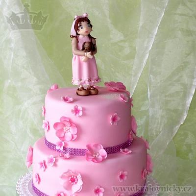 Pink cake for little Sandra - Cake by Eva Kralova