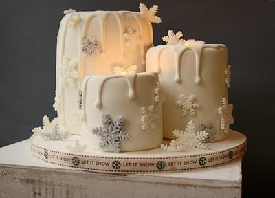 Christmas candles cake - Cake by Valeria Mei Cagnoli - Cake designer
