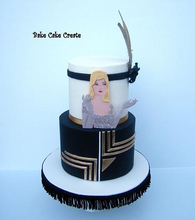 Art Deco birthday cake - Cake by Karen Geraghty
