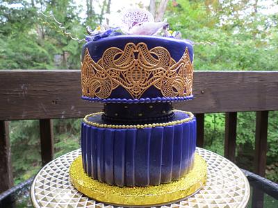 Purple Heart - Cake by Nancy T W.