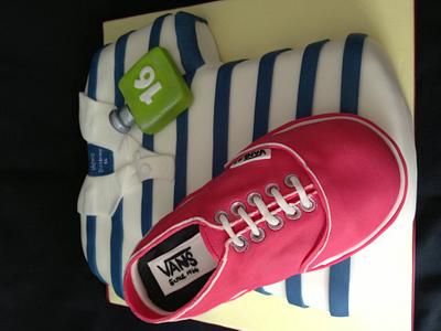 Vans Shoe and Ralf Lauren shirt - Cake by Lesley Southam