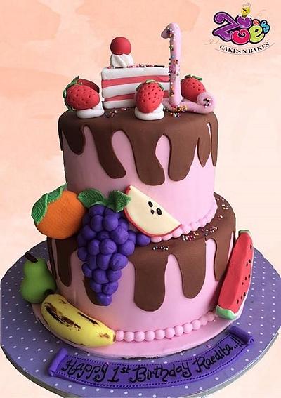 First slice of fruity cake! - Cake by Ankita Singhal