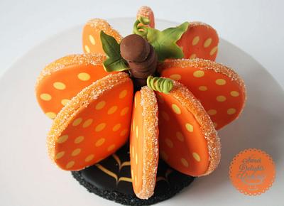 3D Halloween Pumpkin Cookie - Cake by Sweet Delights Cakery