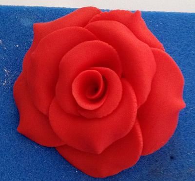Red rose - Cake by Kelly