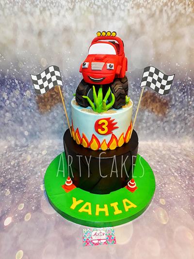 Blaze cake  - Cake by Arty cakes