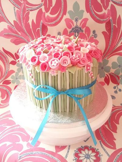 flower bouquet cake - Cake by Sweetlycakes
