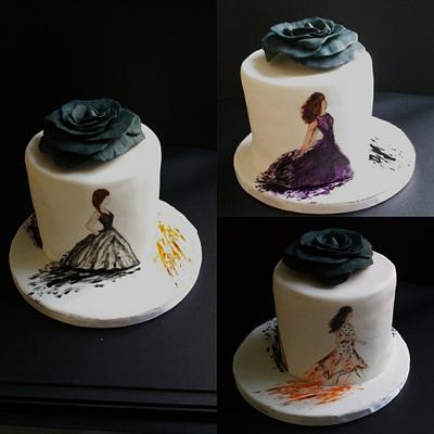 fashion illustration - Cake by nef_cake_deco