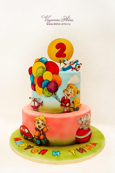 cake for twins - Cake by Alina Vaganova