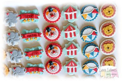 Circus cookies for Pietro's first birthday - Cake by Sara Solimes Party solutions