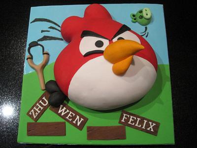 Angry Bird Cake - Cake by Nicholas Ang