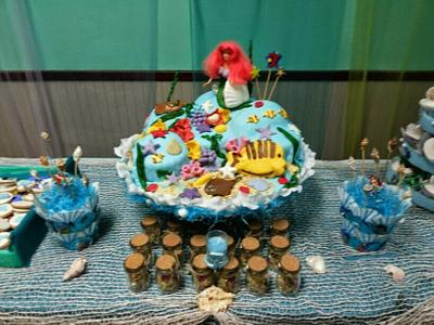 mermaid cake. - Cake by nadia