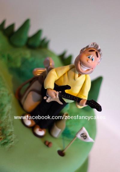Guitar playing golfer - Cake by Zoe's Fancy Cakes