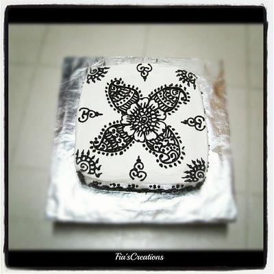 Mehndi / Henna Cake - Cake by FiasCreations