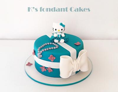 Hello Kitty Tifanny's - Cake by K's fondant Cakes