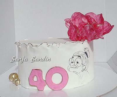 40th birthday cake - Cake by Sanja 