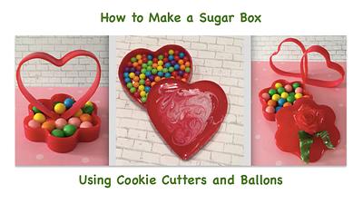 Sugar boxes - made with cookie cutters and balloons ;) - Cake by Chef Greeley