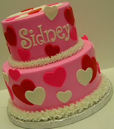 Happy 1st Birthday, Valentine! - Cake by Stephanie Dill