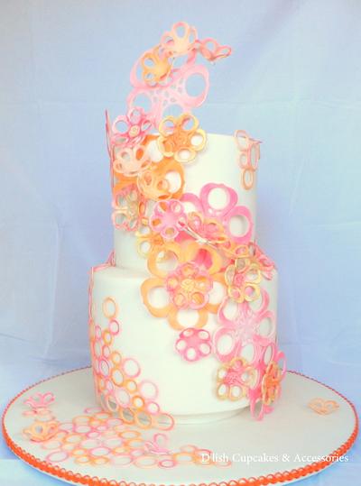 'Bloom' Spring wedding cake - Cake by D'lish Cupcakes -Natalie McGrane