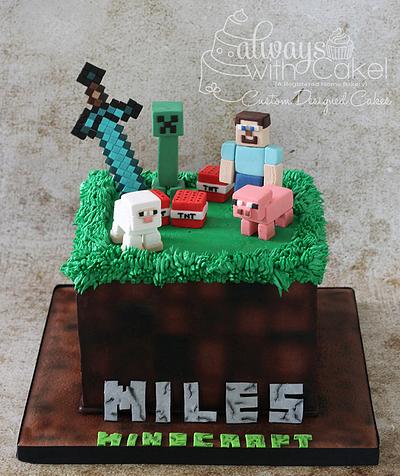Mine Craft Cake - Cake by AlwaysWithCake