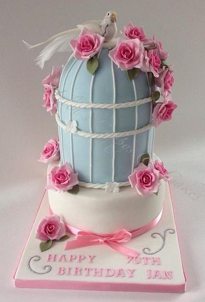 Birdcage Rose Cake - Cake by Helen Allsopp