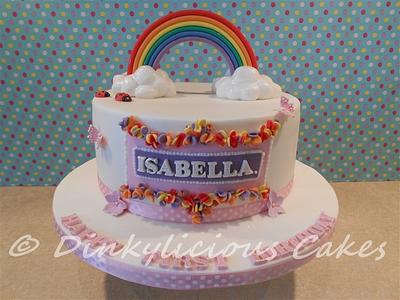 Rainbows & Butterflies - Cake by Dinkylicious Cakes