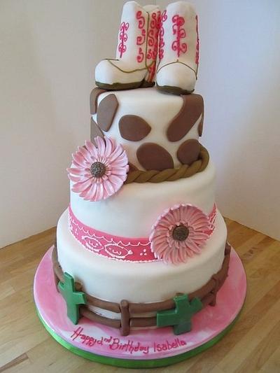 Cowgirl birthday cake - Cake by Denise Frenette 