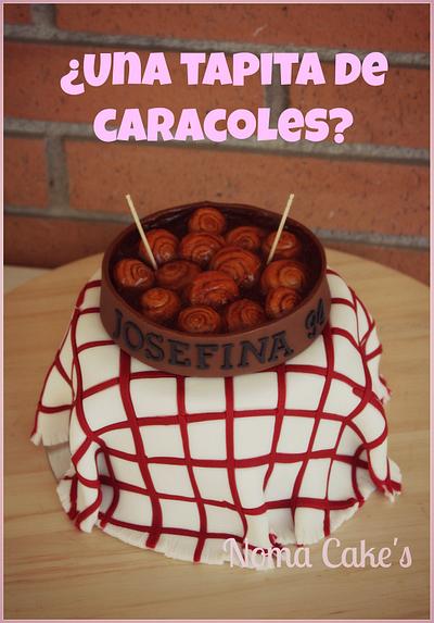 TARTA CARACOLES-SNAILS CAKE - Cake by Sílvia Romero (Noma Cakes)