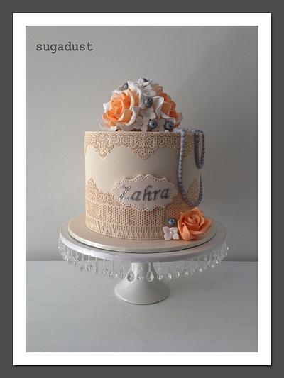 Roses & Lace  - Cake by Mary @ SugaDust