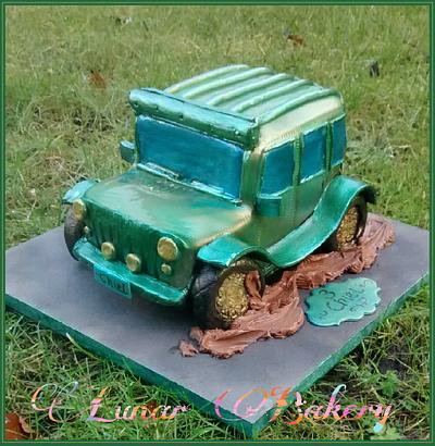 Jeep in the mud Cake - Cake by Lunar Bakery