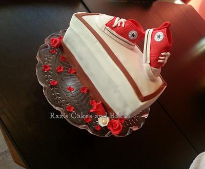 Little Red Converse  - Cake by RazsCakes