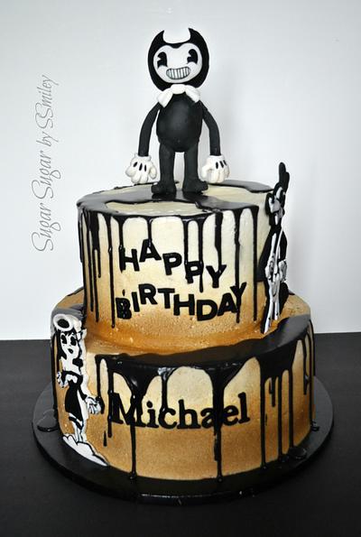 Bendy and the Ink Machine - Cake by Sandra Smiley