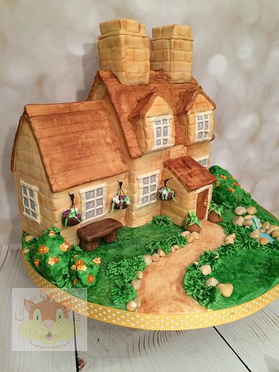 Cotswold cottage - Cake by Elaine - Ginger Cat Cakery 