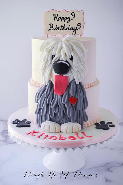 Old English Sheepdog Birthday Cake - Cake by Melody Pierce