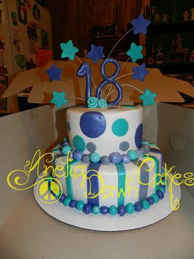 18th Birthday cake - Cake by AneliaDawnCakes