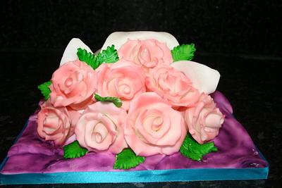 Say it with Roses - Cake by Carole Wynne
