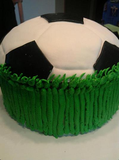 soccer - Cake by Julia Dixon