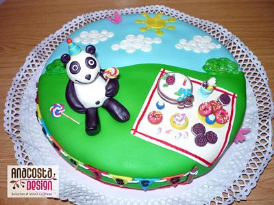 The picnic Panda! - Cake by Ana Costa