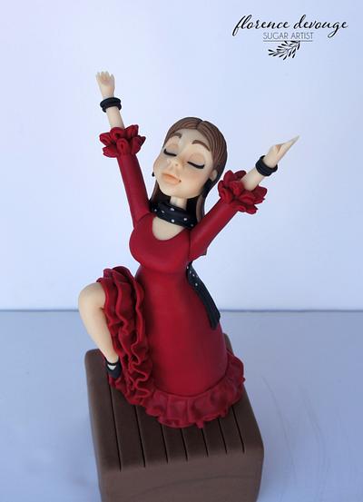 Flamenco doll - Cake by Florence Devouge