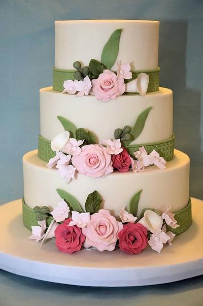 Pink Wedding - Cake by OnoIslander