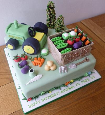Getting Out In The Garden - Cake by Caroline's Cake Co