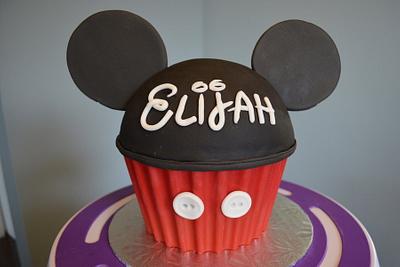 Mickey Mouse Giant Cupcake - Cake by Hello, Sugar!