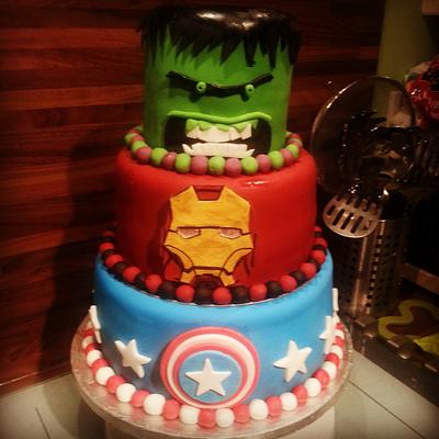 Avengers Cake - Cake by mummybakes