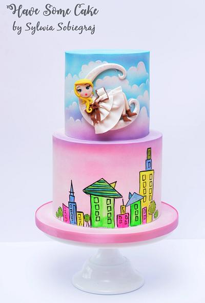 Dreamland Collaboration - Swinging on the Moon - Cake by Sylwia Sobiegraj The Cake Designer