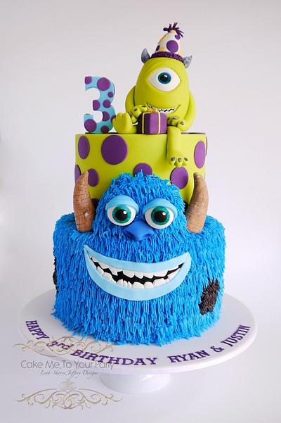 Monster's Inc. Cake, Cookies and Cupcakes! - Cake by Leah Jeffery- Cake Me To Your Party